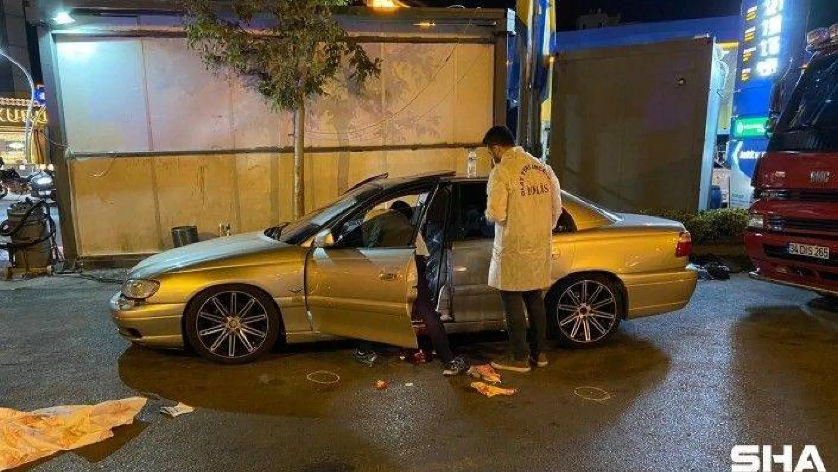 Maltepe'de park halindeki araca silahlı saldırı: 1 yaralı