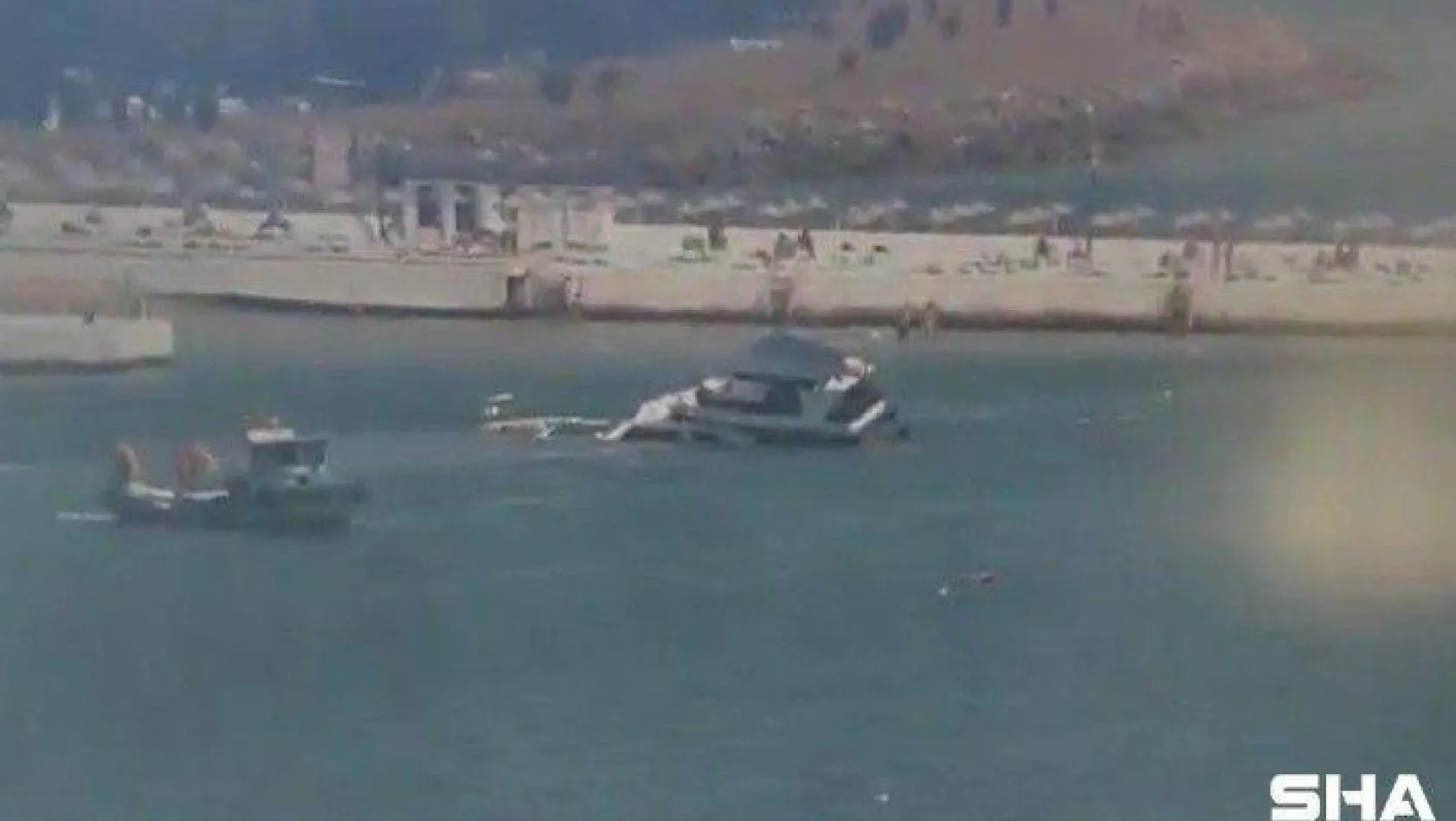 Sarıyer'de su alan tekneden 8 kişi kurtarıldı