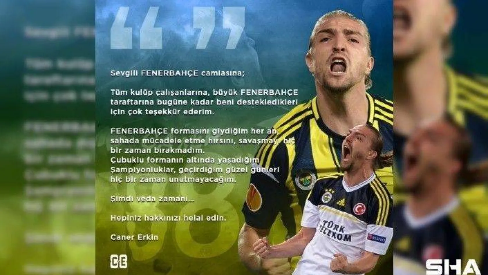 Caner Erkin'den Fenerbahçe'ye veda