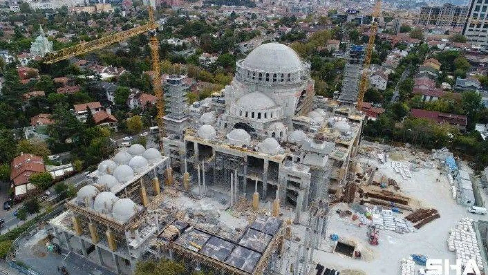 (Özel) Barbaros Hayrettin Paşa Camii'nin kaba inşaatının yüzde 95'i tamamlandı