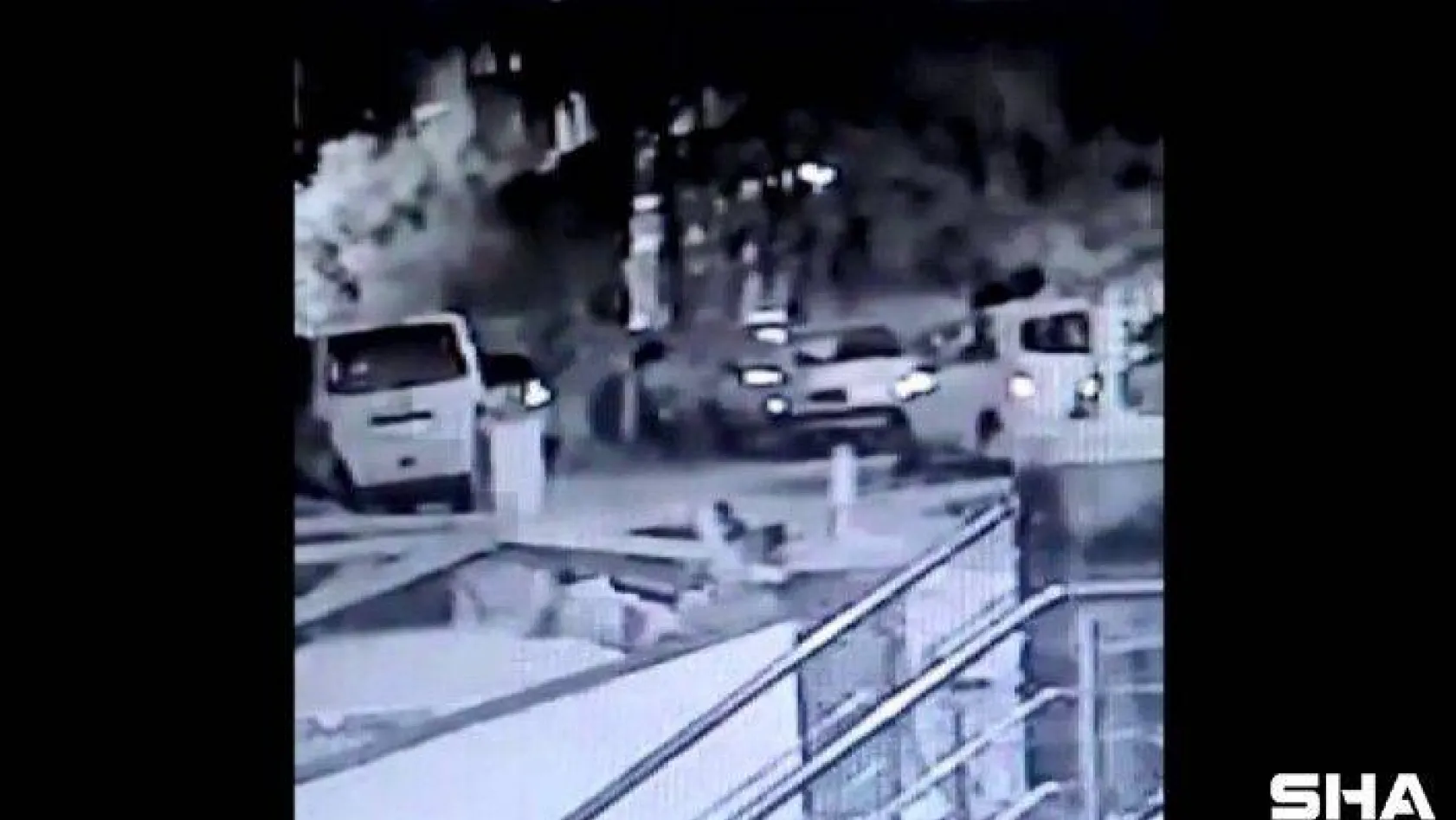 (Özel) Maltepe'de moto kurye gibi gelen hırsızları inşaat bekçisi enseledi