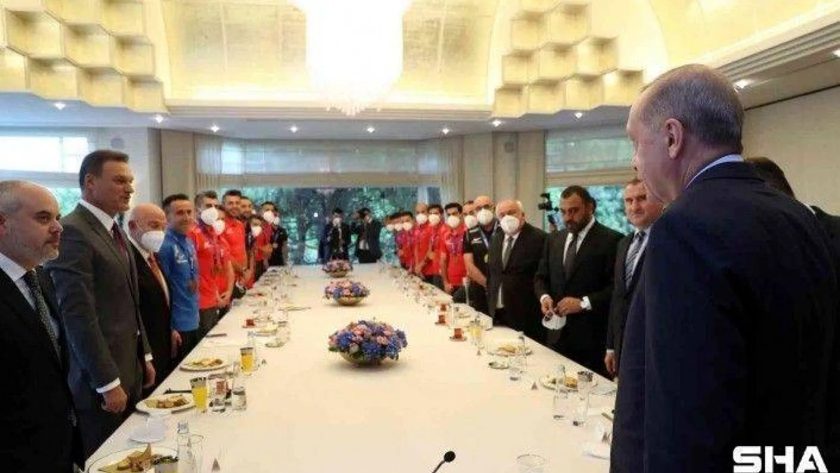 Cumhurbaşkanı Erdoğan, Ampute Futbol Milli Takımı'nı kabulü etti