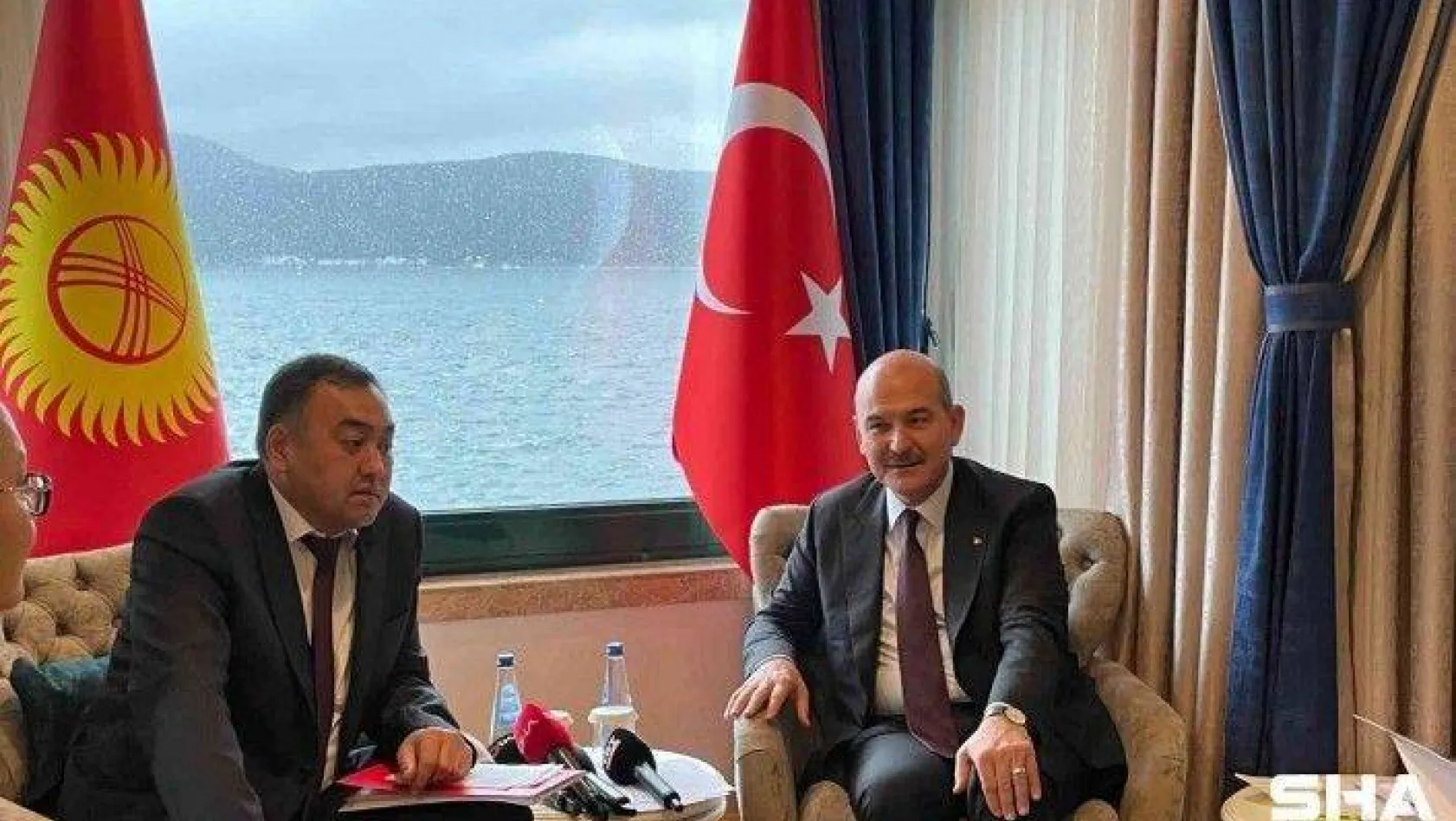 İçişleri Bakanı Soylu, Kırgız mevkidaşı Niyazbekov'la bir araya geldi