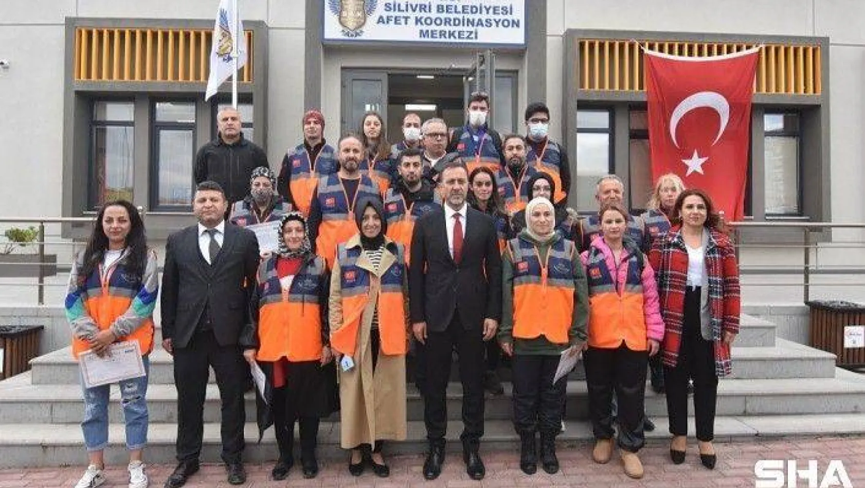 Silivri'de 25 AFAD Gönüllüsü Belgelerini Aldı