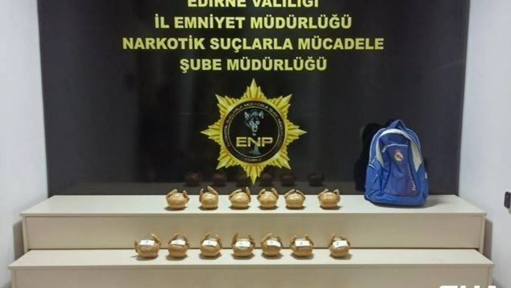 Edirne polisi Kapıkule'de 10 kilo 642 gram eroin ele geçirdi