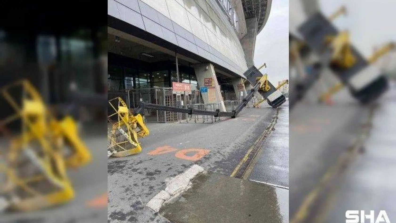 Galatasaray Stadyumu'nda vinç devrildi: 3 yaralı