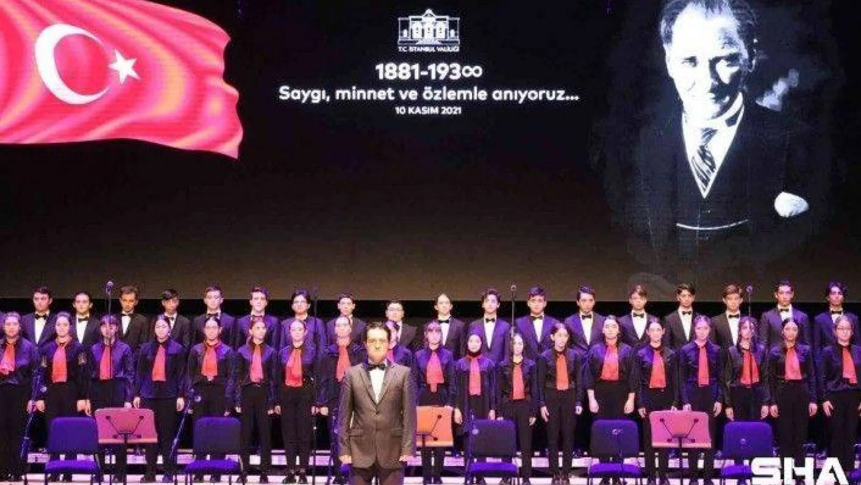 İstanbul Valiliğinden Gazi Mustafa Kemal Atatürk'ü anma töreni