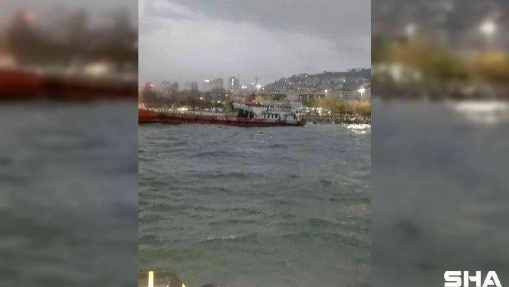 Maltepe'de lodos nedeniyle gemi karaya oturdu