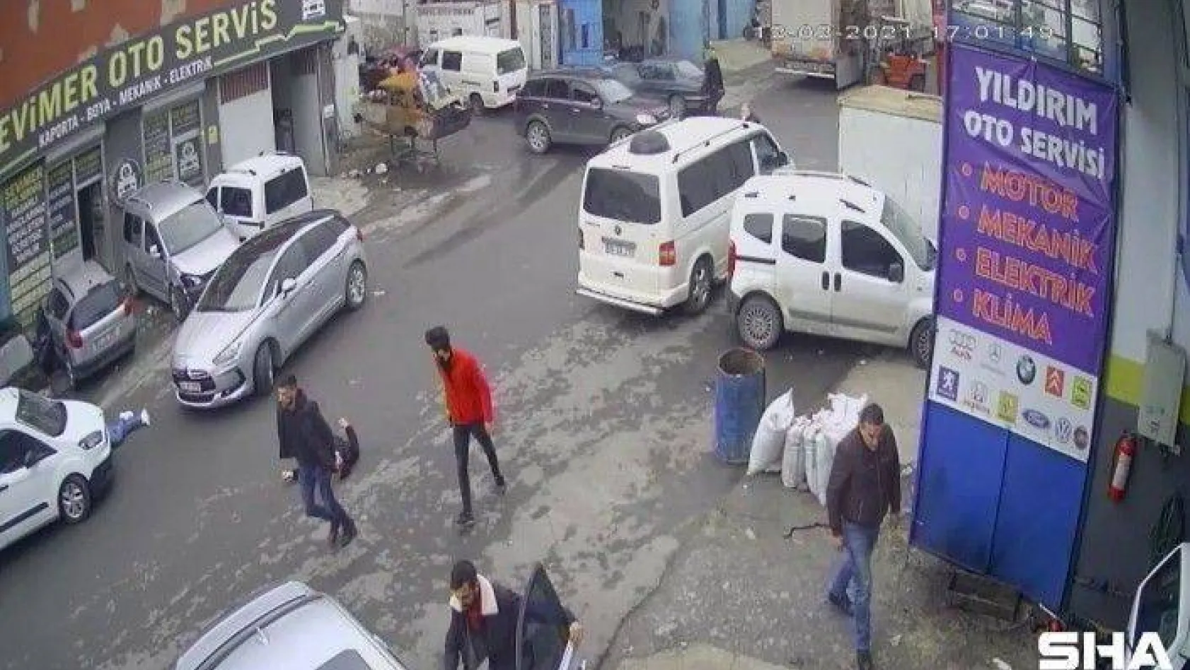Sanayi sitesinde polisin vurulduğu olayın güvenlik kamera görüntüleri ortaya çıktı