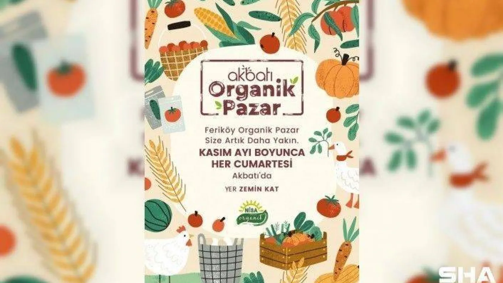 Akbatı'da organik pazar keyfi başladı