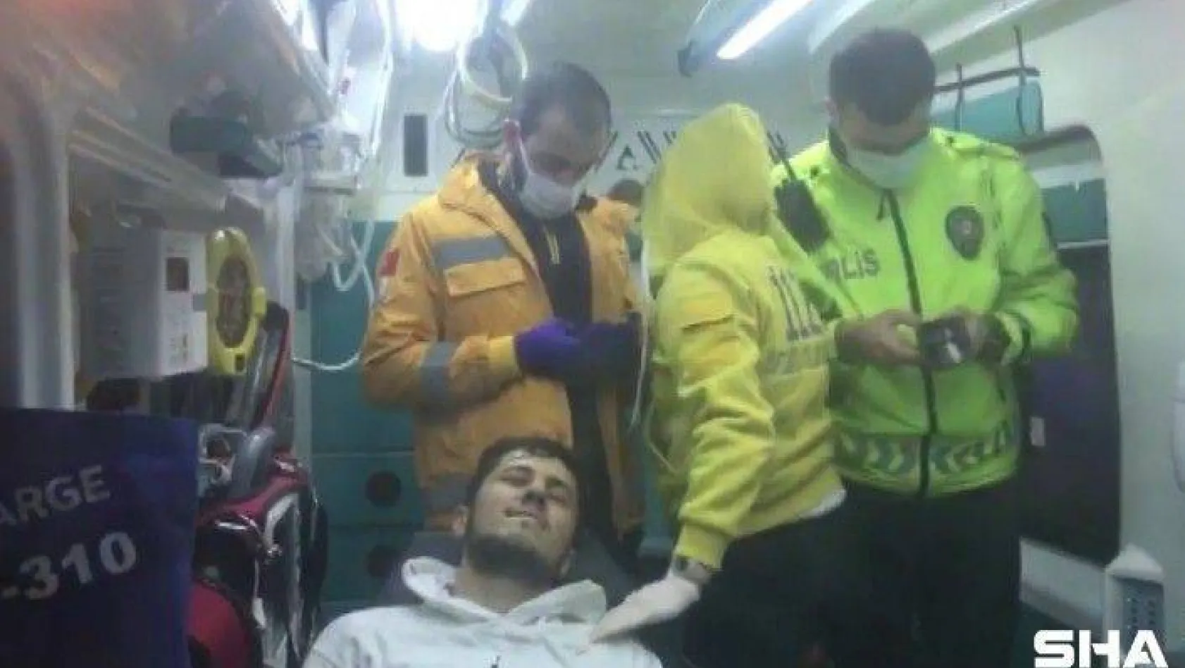 Beşiktaş'ta alkollü sürücü servis aracına çarptı: 1 yaralı