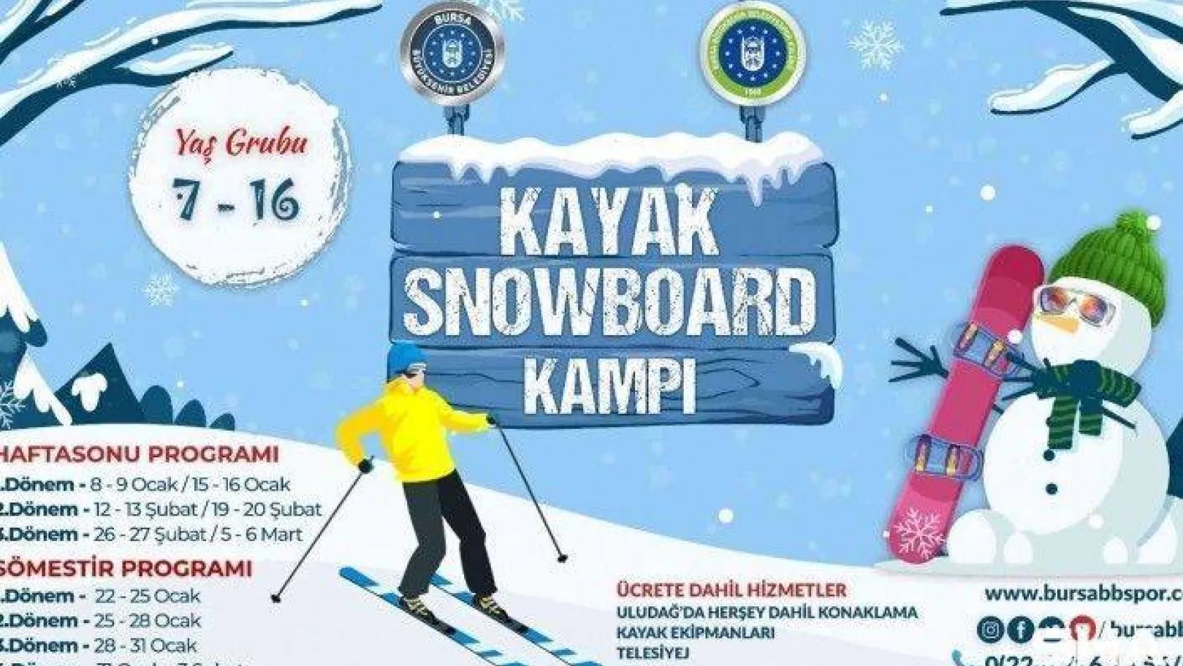 Büyükşehir Belediyespor'dan kayak kampları
