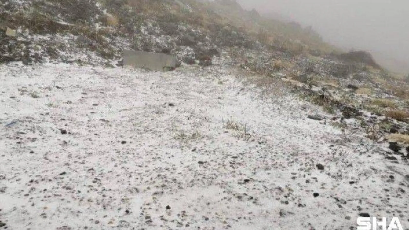 Çanakkale'de yılık ilk karı Kazdağları'na düştü