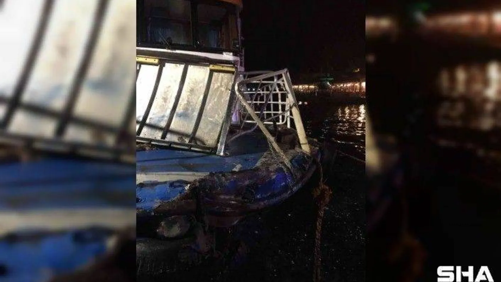 İstanbul'da gemi ile tekne çarpıştı: 2 yaralı