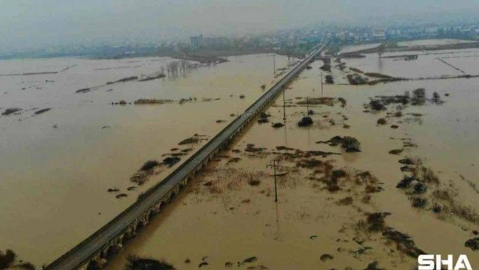 Sel sonrası Ergene'de korkutan yükseliş: Nehrin debisi 10 kat arttı