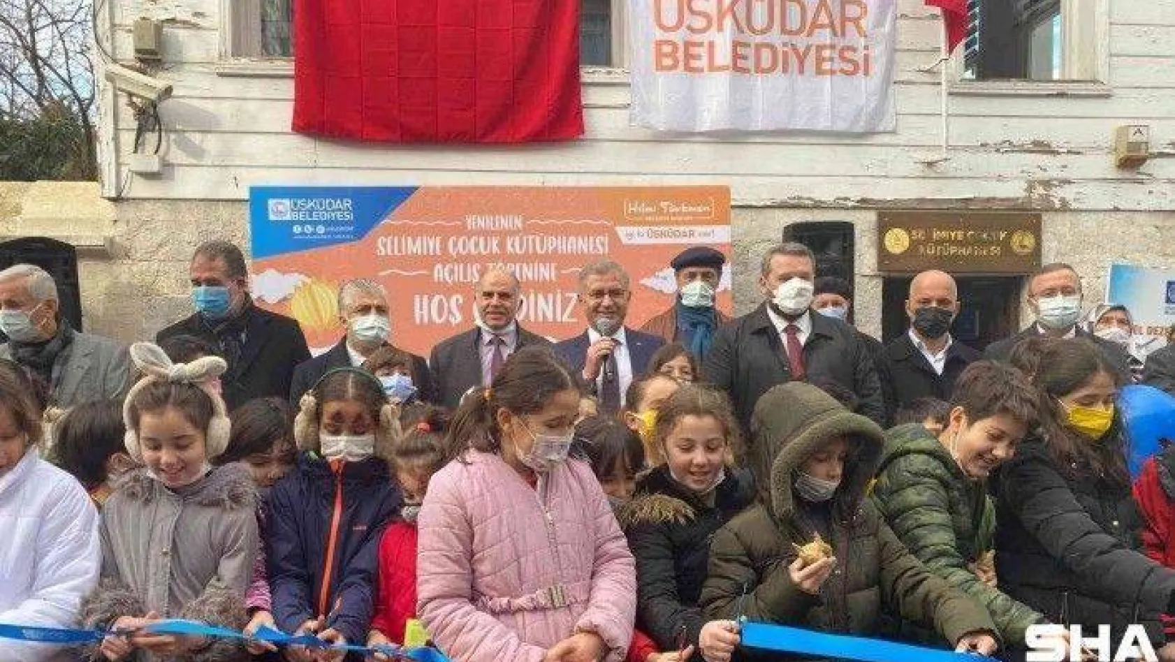 Selimiye Çocuk Kütüphanesi yeni yüzüyle hizmete açıldı