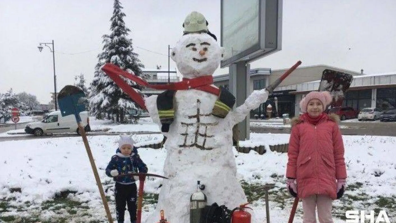 Bursa'da kardan itfaiyeye yoğun ilgi