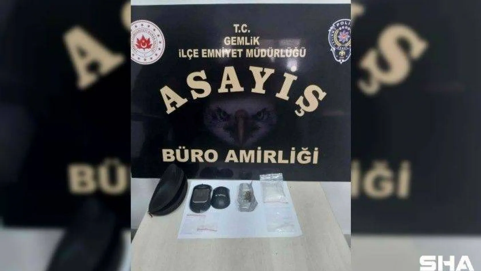 Bursa'da mouse içine saklanmış dijital hassas terazi polisin gözünden kaçmadı