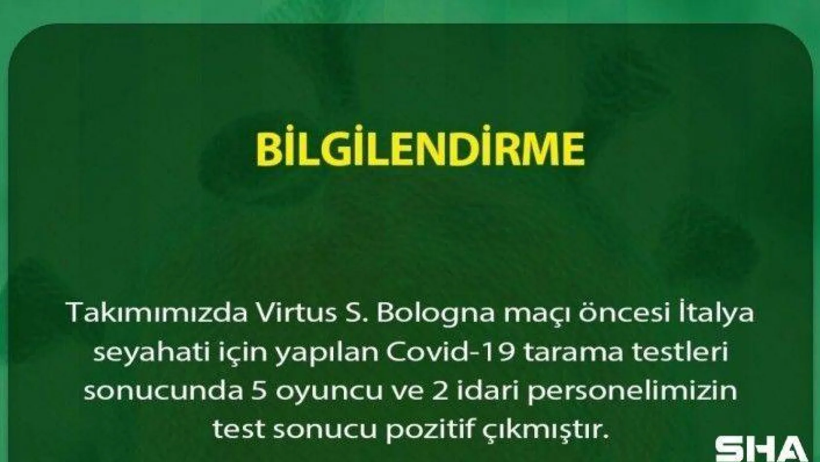 Frutti Extra Bursaspor'da 7 ismin Covid-19 testi pozitif çıktı