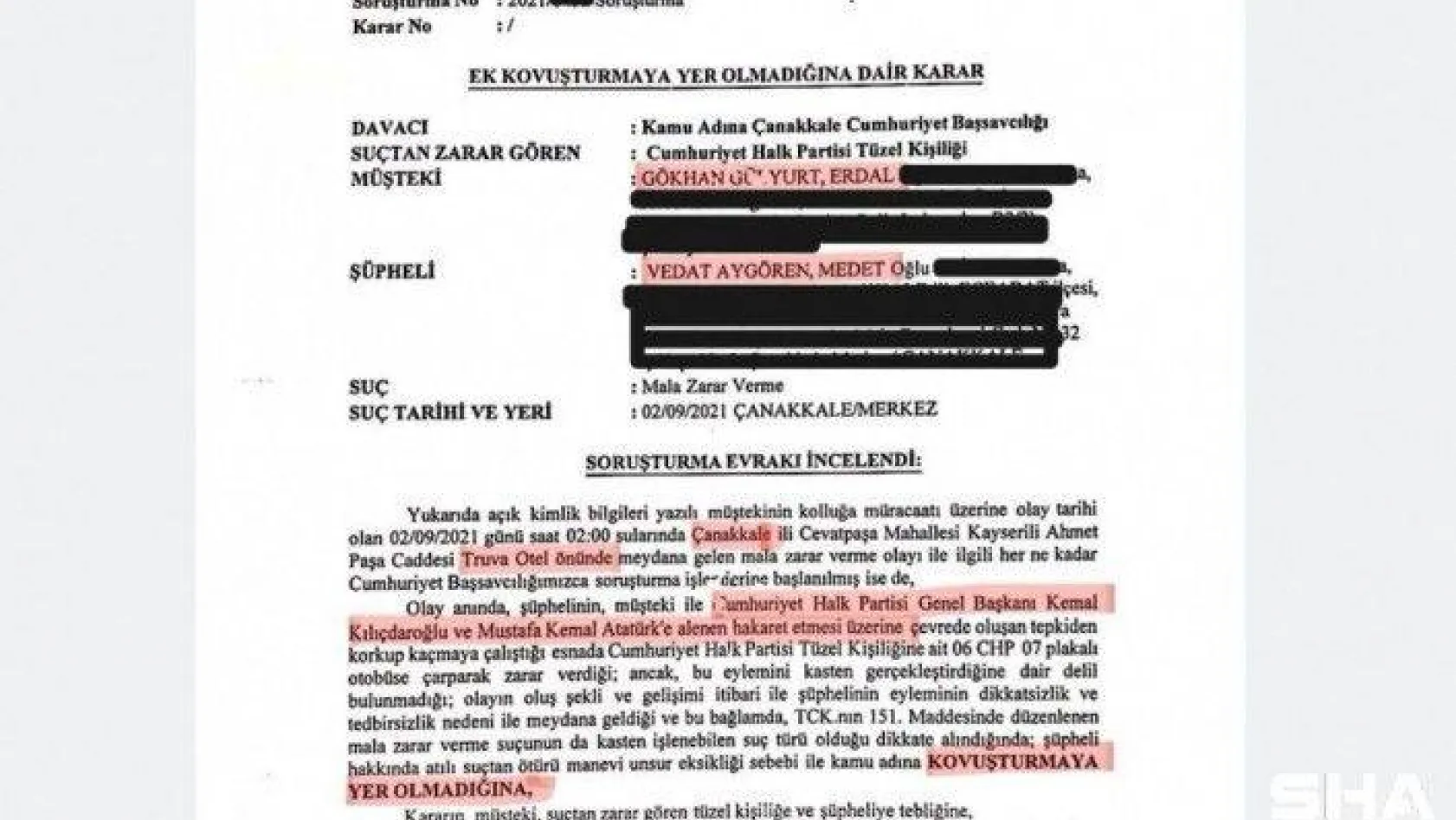 &quotKılıçdaroğlu'na hakaret" iddiasına ilişkin dava yargıdan döndü