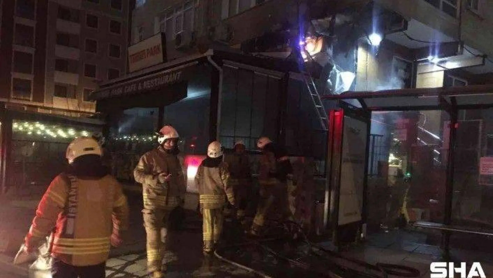 Şişli'de restoranın asma katında yangın
