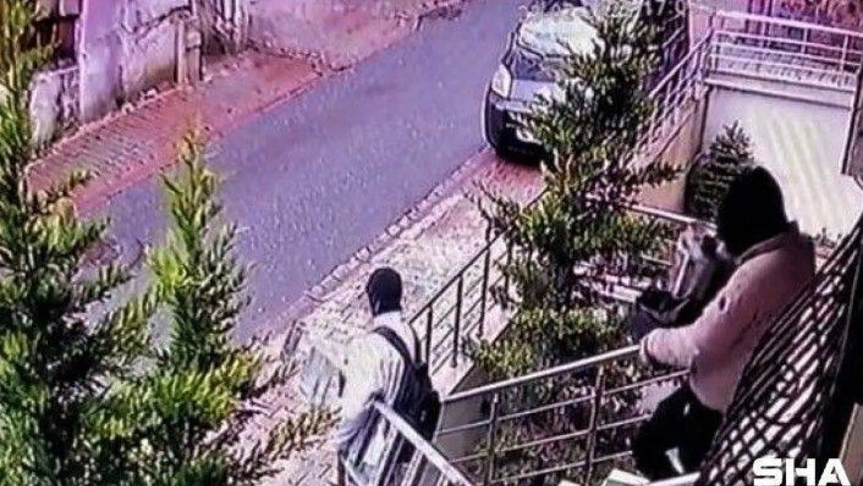 Ümraniye'de maskeli hırsızlardan merdiven ve semaver hırsızlığı