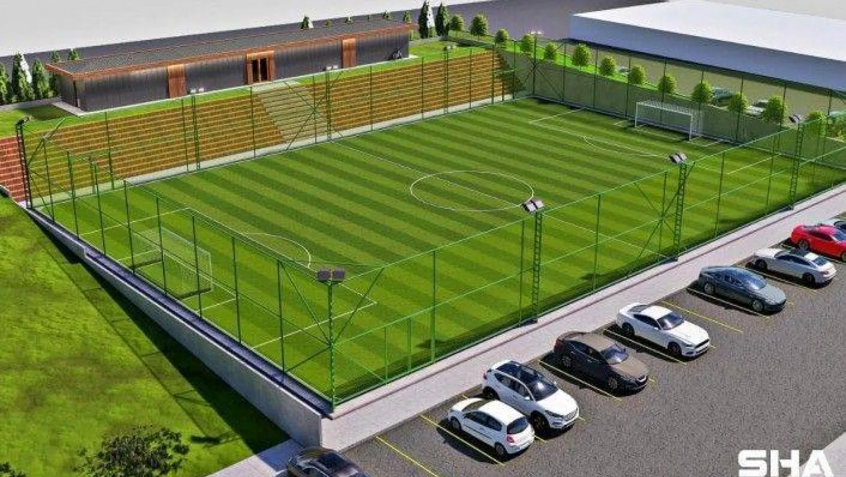 Yılmaz'dan Gümüşyaka'ya futbol tesisi