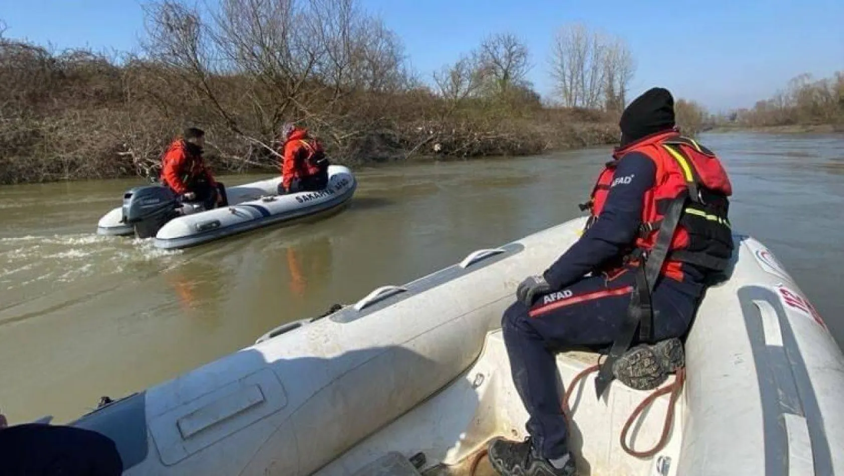 AFAD'tan Sakarya Nehri'nde keşif ve kurtarma tatbikatı