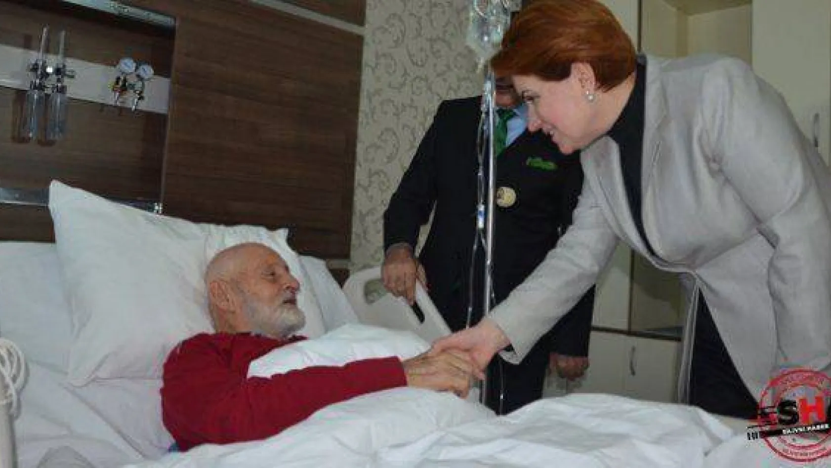 Akşener Silivri'de hasta ziyareti yaptı