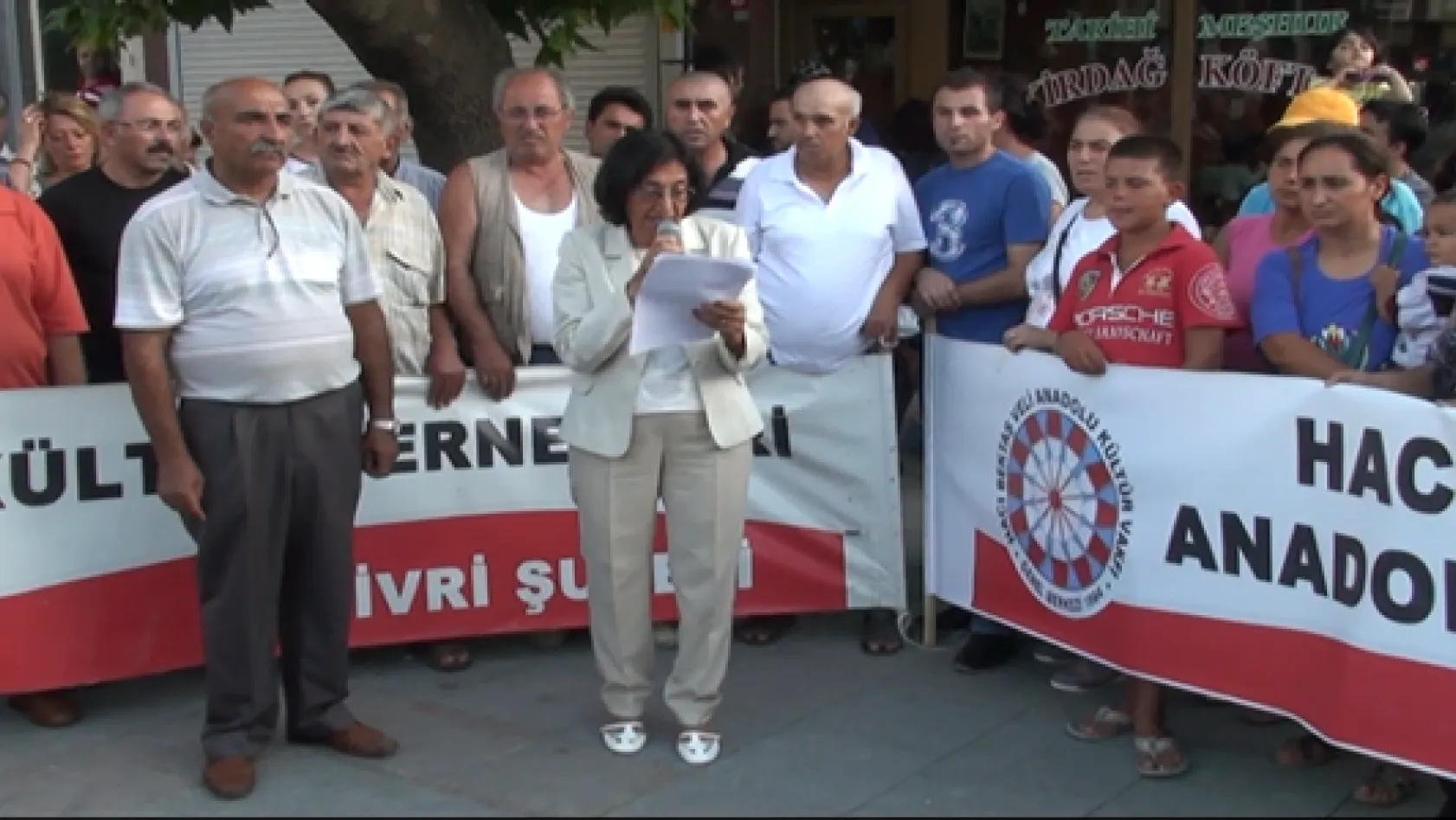 Alevi Kültür Derneği davul gerginliğini protesto etti