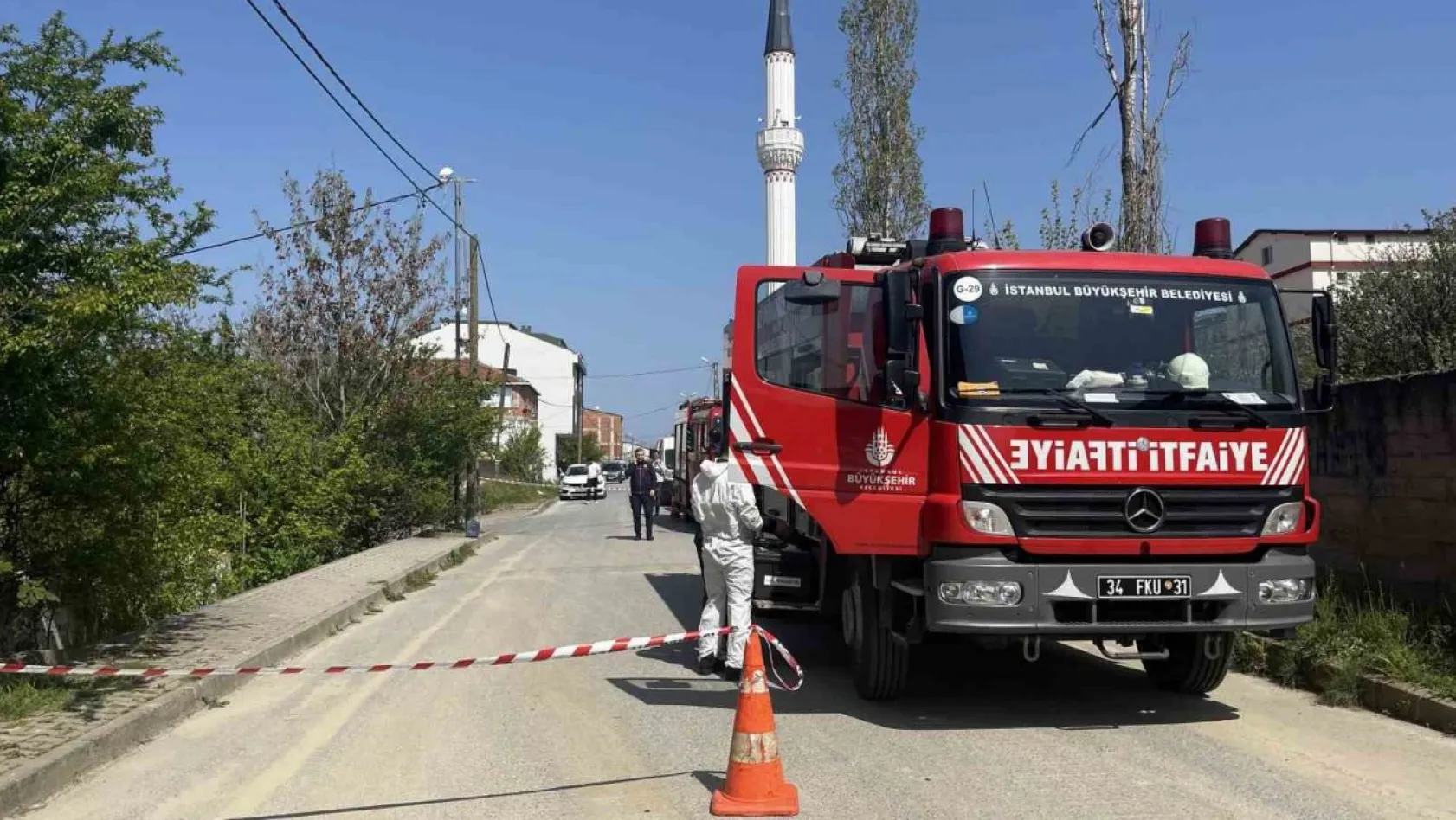 Arnavutköy'de kimyasal madde paniği