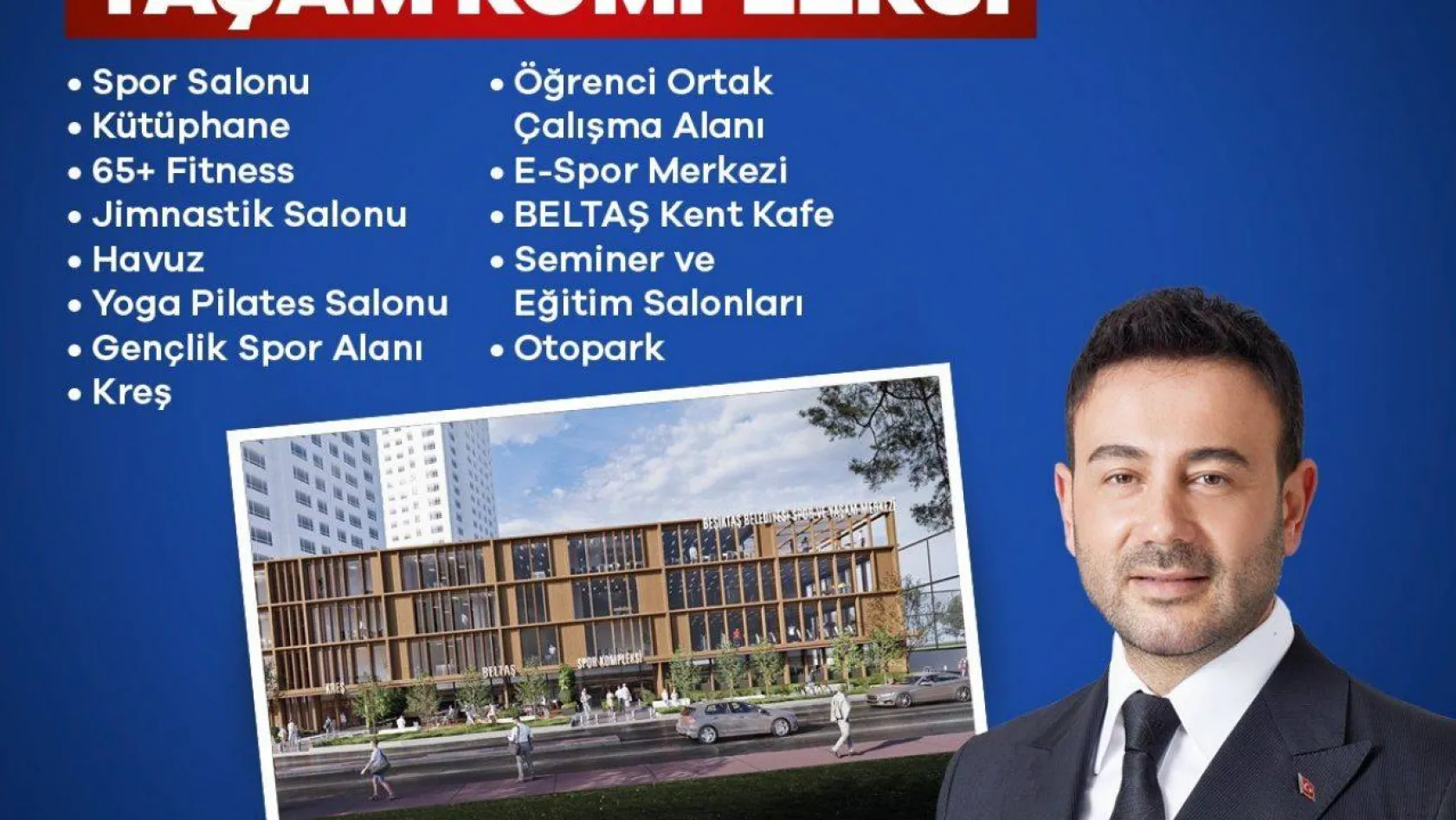 Beşiktaş Belediye Başkanı Akpolat'tan müjde: Yeni dönemde 'Dikilitaş Spor ve Yaşam Kompleksi' projesi