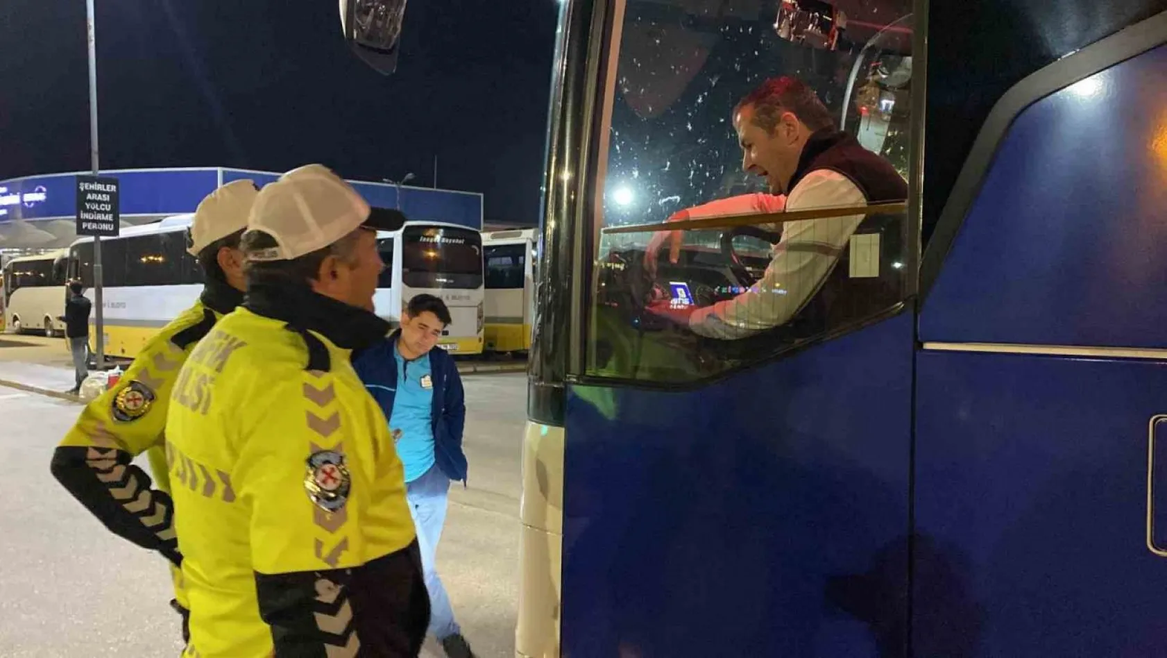 Bursa'da otobüslere bayram denetimi
