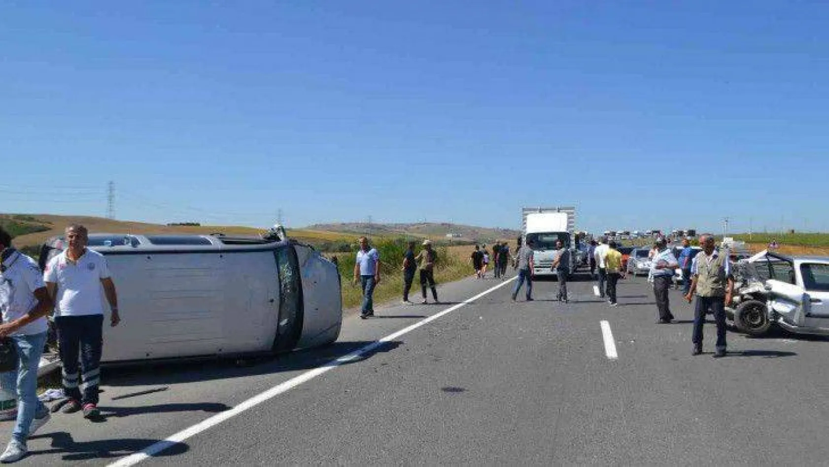 Çorlu'da feci kaza: 5 yaralı