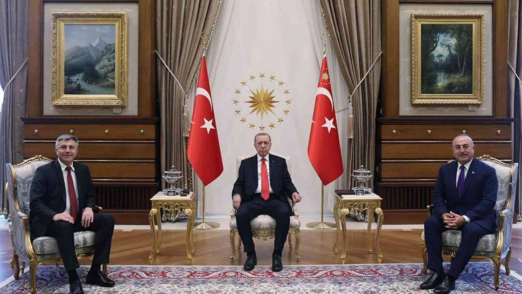 Cumhurbaşkanı Erdoğan, Bulgaristan Hak ve Özgürlükler Hareketi Partisi Genel Başkanı Karadayı'yı kabul etti