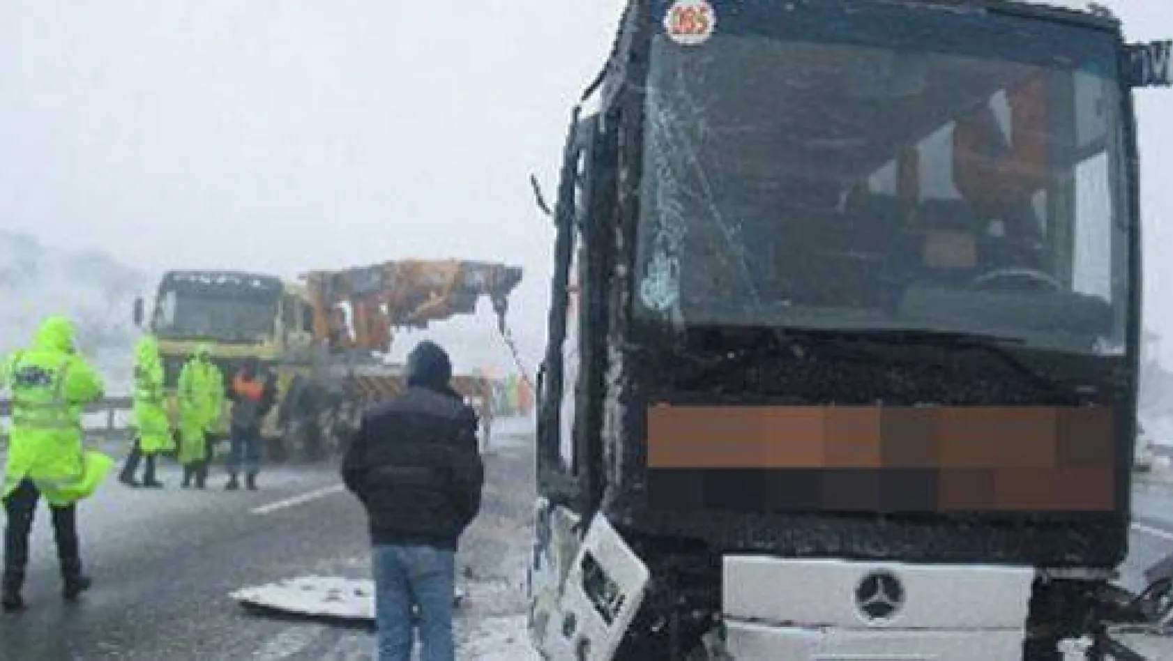 Kar Yağışının Bugünki Bilançosu 38 Trafik Kazası