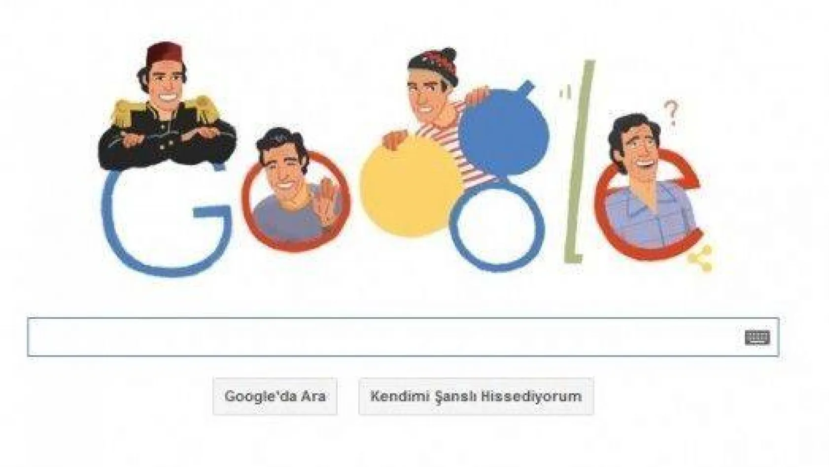 Kemal Sunal Google'da doodle oldu