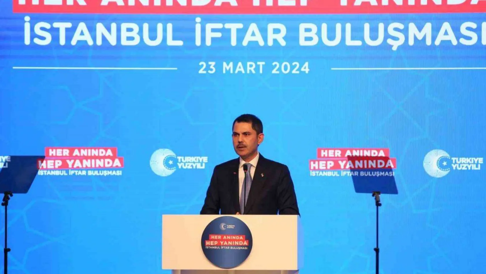 Murat Kurum, Haliç Kongre Merkezi'nde 'Her Anında Hep Yanında İstanbul İftar Buluşması'na katıldı