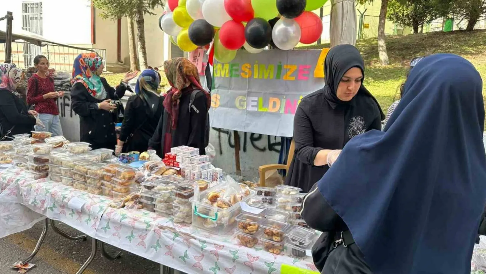 Pursaklar'da Gazze için yardım kampanyası düzenlendi
