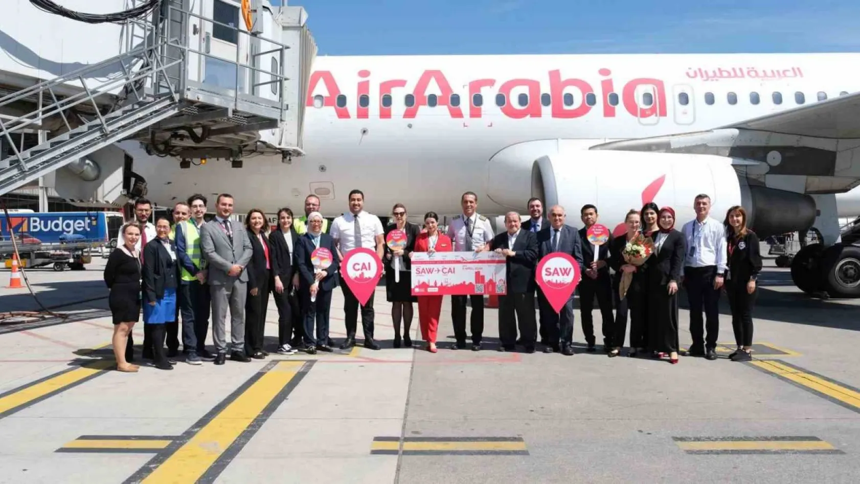 Sabiha Gökçen'den Air Arabia Egypt ile Kahire uçuşları başladı