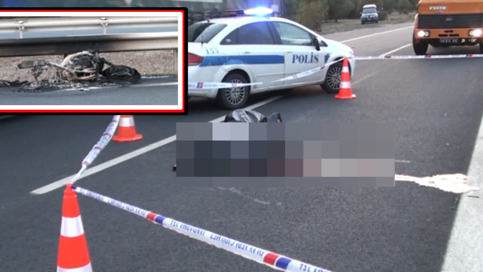 Kınalı'da motosiklet kazası