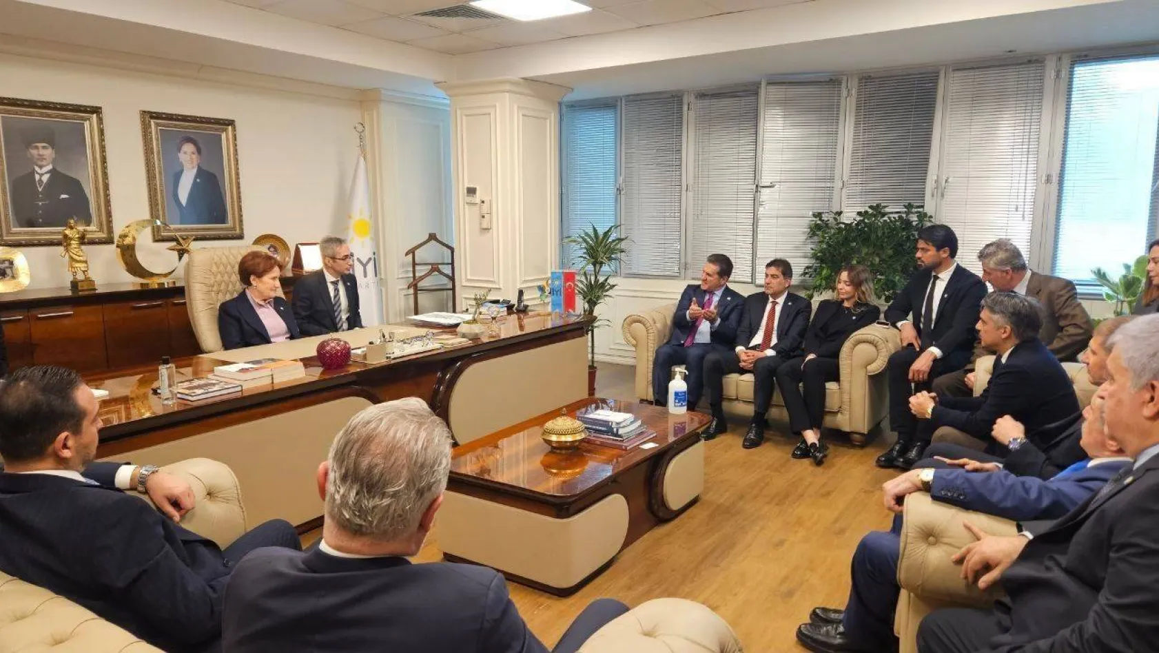 TDP Genel Başkanı Mustafa Sarıgül'den İYİ Parti'ye geçmiş olsun ziyareti