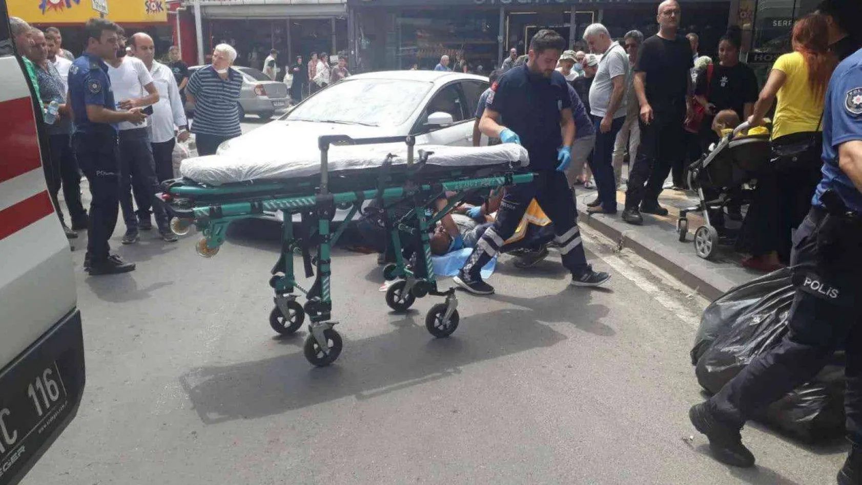 Yalova'da otomobilin çarptığı yaya yaralandı