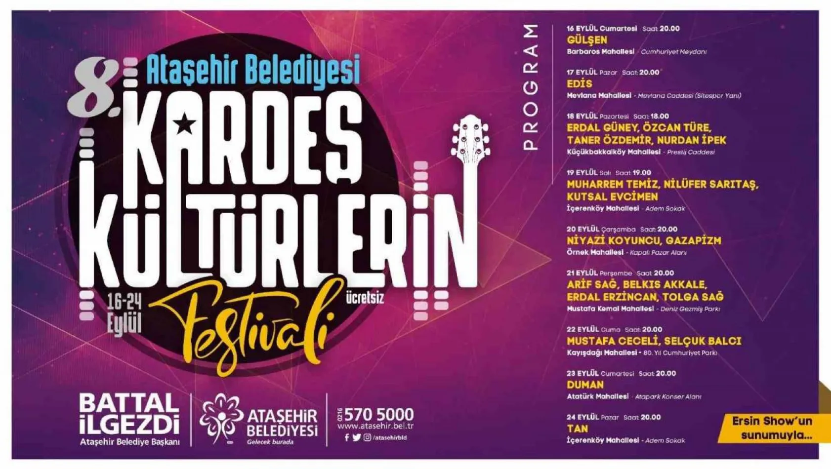Ataşehir'de 'Kardeş Kültürlerin Festivali' 16 Eylül'de başlıyor