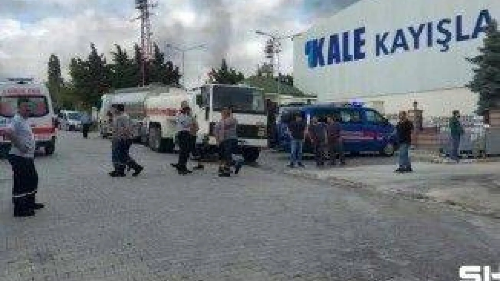 Kınalı'da fabrika yangını