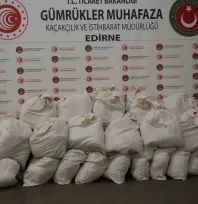 319 milyon TL değerindeki 525 kilo uyuşturucu Kapıkule'de sergilendi