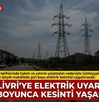 Silivri'de 3 Gün Sürecek Planlı Elektrik Kesintisi