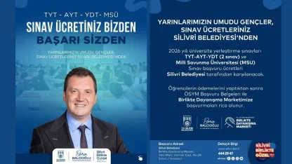 Silivri'de Öğrencilere Eğitim Desteği Devam Ediyor