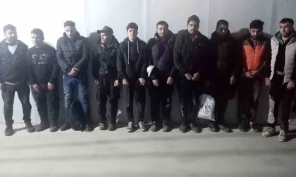 Edirne'de 20 kaçak göçmen sınırda yakalandı