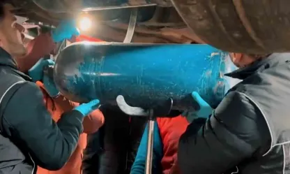 Tekirdağ'da yakıt tüplerine zulalanmış 24 kilo 500 gram skunk ele geçirildi